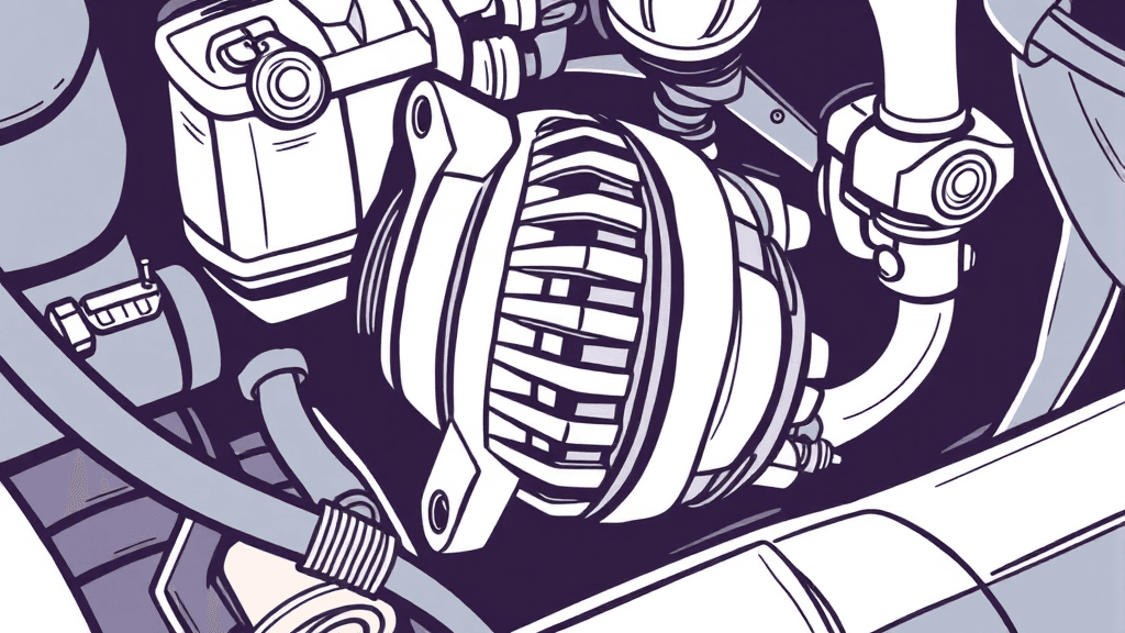 알터네이터 정기 점검 (illustration 스타일)