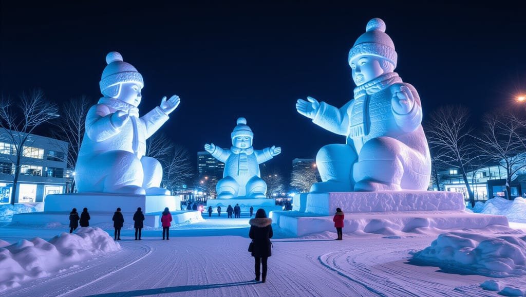 삿포로 여행 시기 결정 가이드: 여름 축제 vs 겨울 설경 전격 비교 2 ❄️ 겨울 삿포로: 눈의 왕국, 설경과 겨울 축제의 황홀경