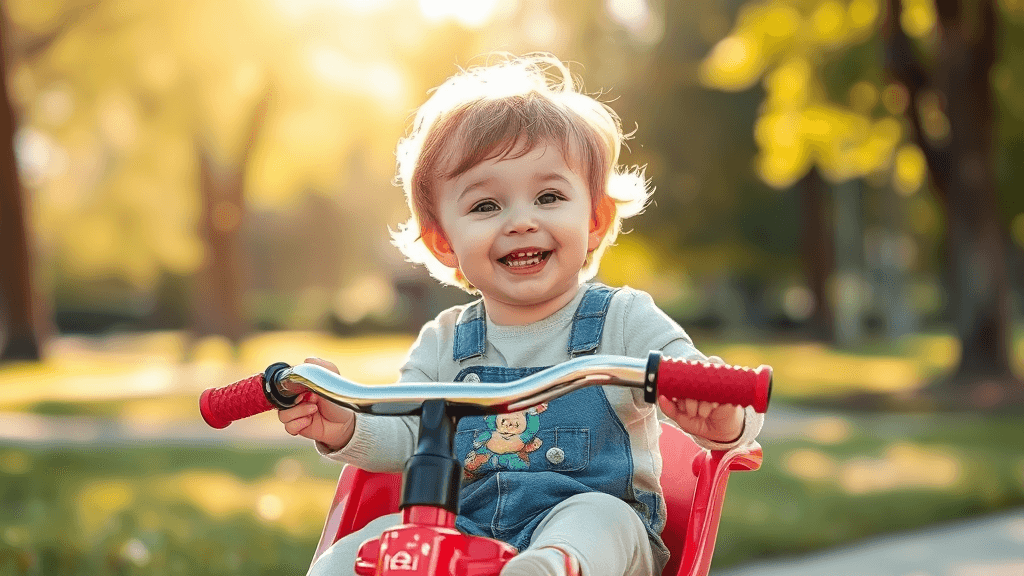 일반 유모차 vs 올보르 트라이크 (watercolor 스타일)