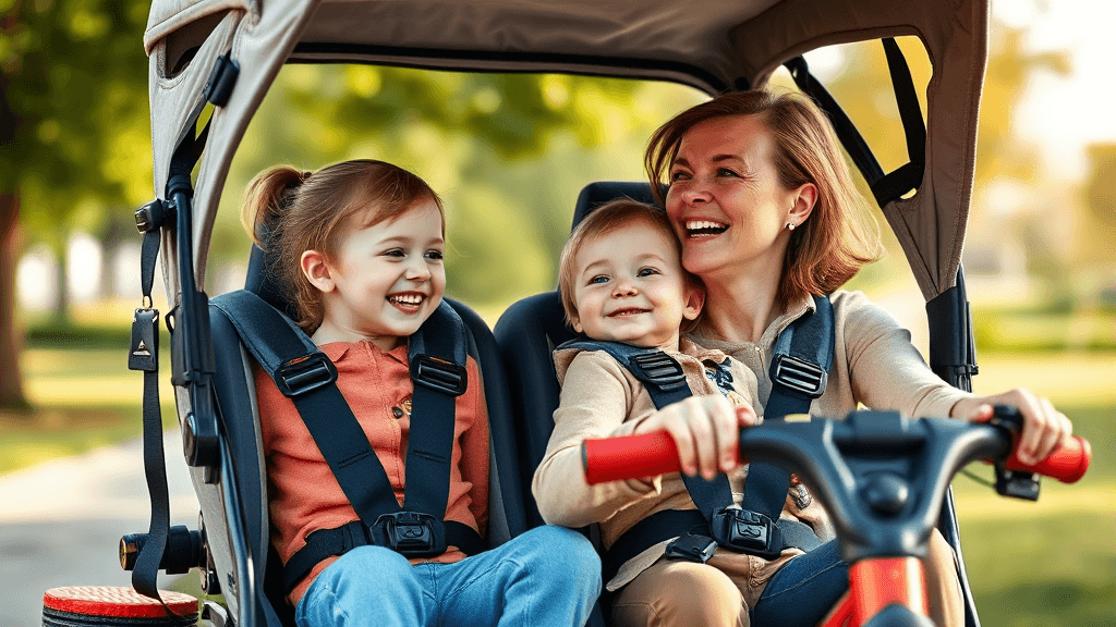 트라이크 유모차 선택 시 고려사항 (realistic 스타일)