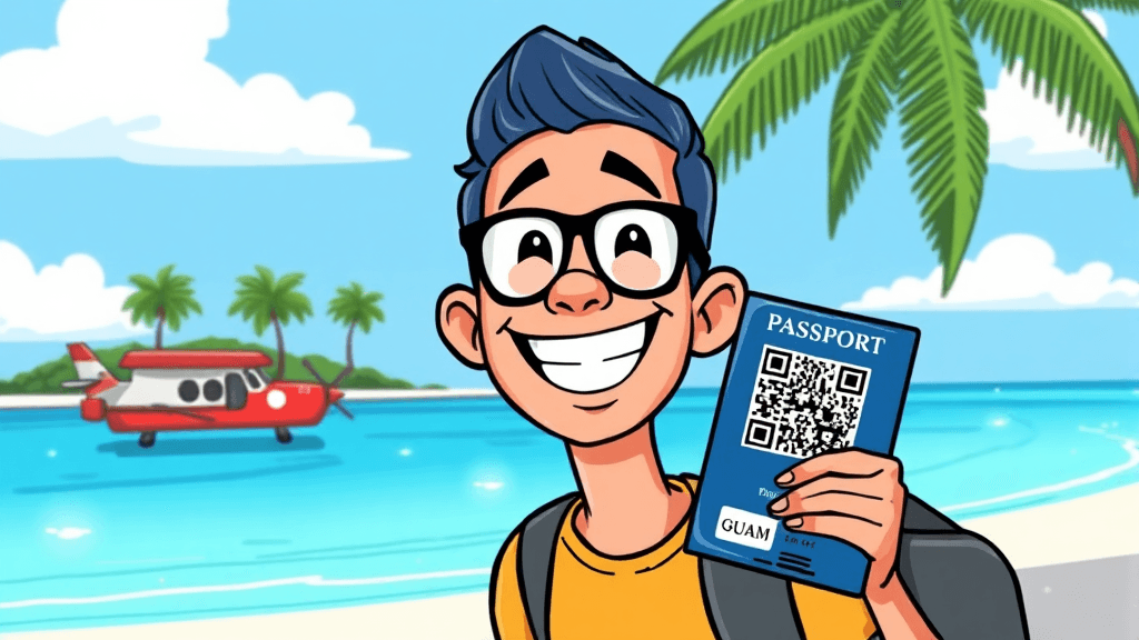 괌 입국 심사, 이것만 알면 OK! (cartoon 스타일)