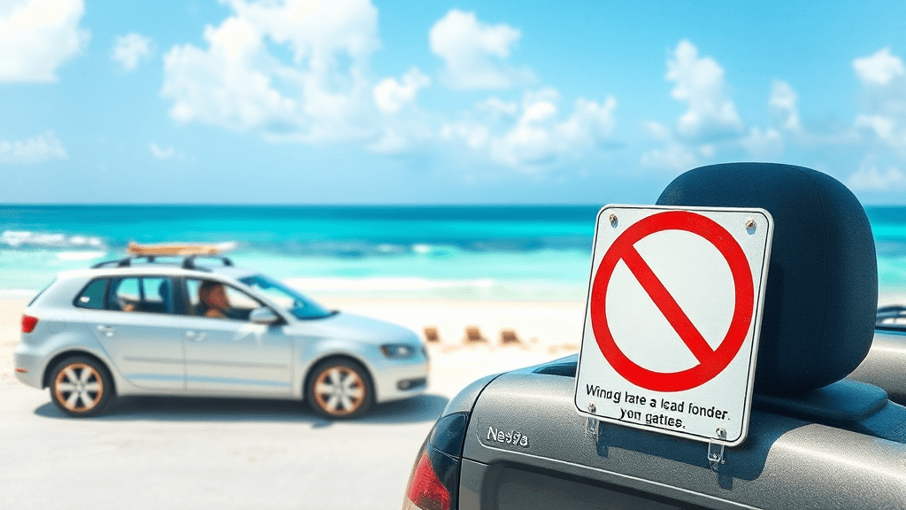 괌 여행 시 주의사항 (watercolor 스타일)