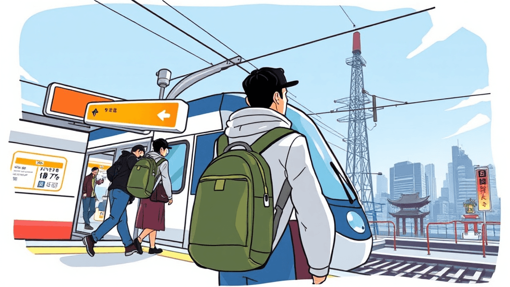 닛포리/우에노역 도착 후 도쿄 시내 이동 팁 (illustration 스타일)