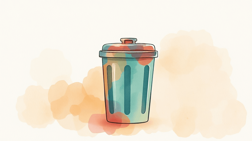 우리 동네 분리수거 기준 확인법 (watercolor 스타일)