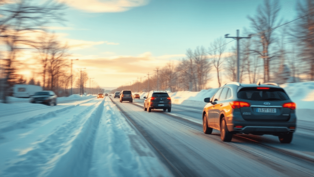 윈터 타이어, 언제 교체해야 할까? (watercolor 스타일)
