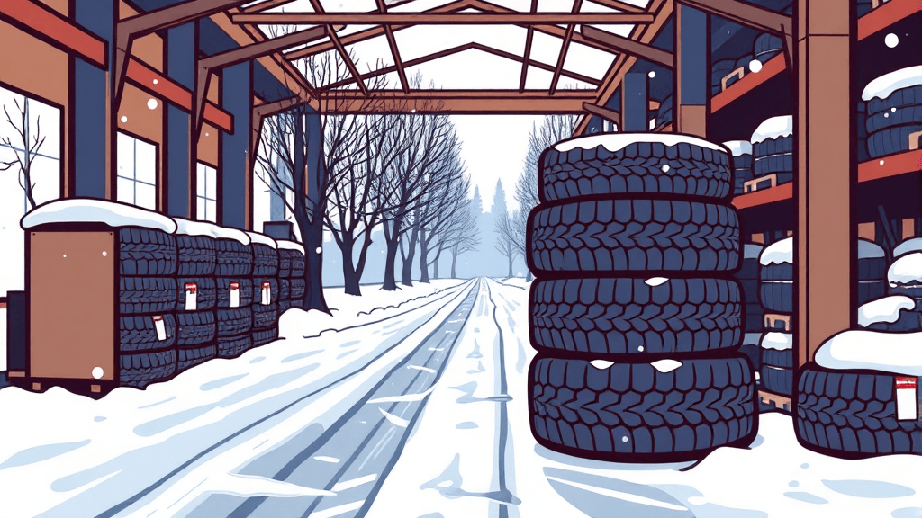 윈터 타이어, 어떻게 관리해야 오래 쓸까? (illustration 스타일)