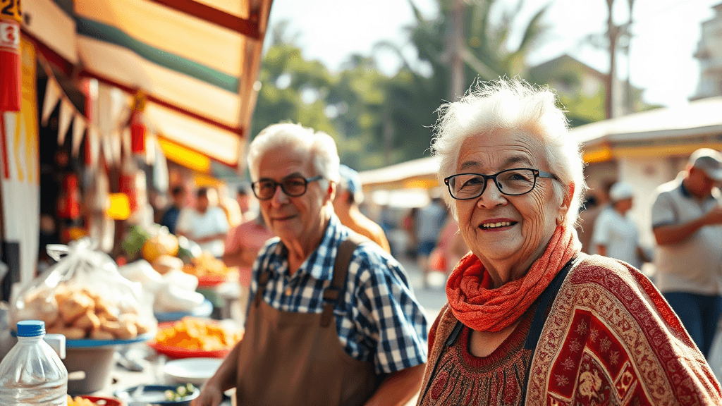 시니어 일자리 유형별 특징 (realistic 스타일)