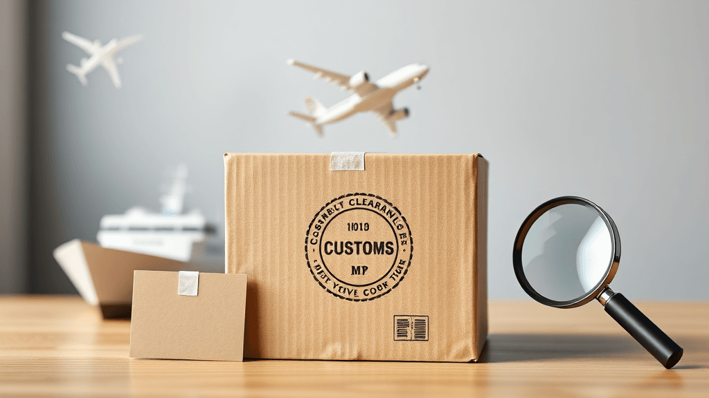 통관 단계별 의미 (realistic 스타일)