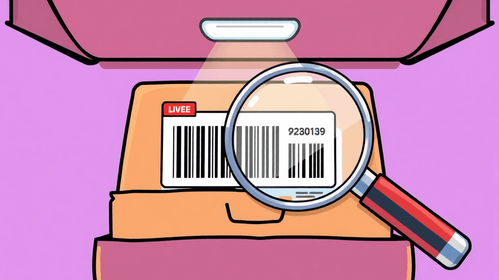 개인통관고유부호 발급/재발급 (cartoon 스타일)