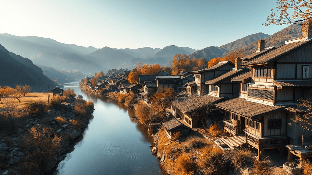 하회마을, 어떻게 갈까? (realistic 스타일)