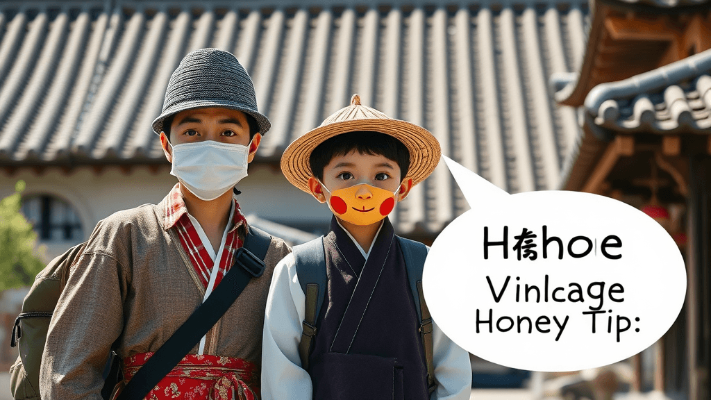 하회마을, 여행 꿀팁 대방출 (realistic 스타일)