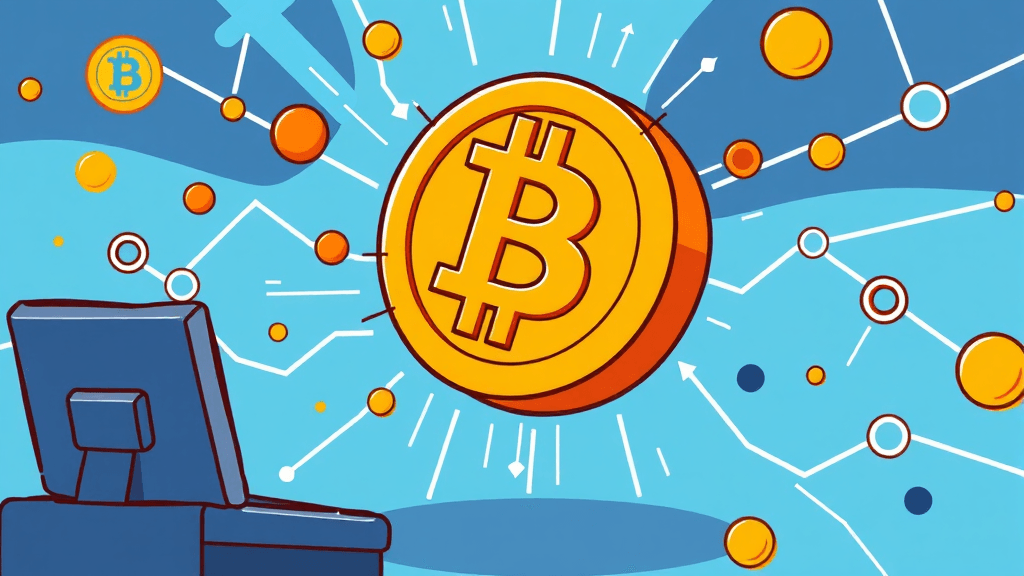 비트코인 대응 전략 (cartoon 스타일)