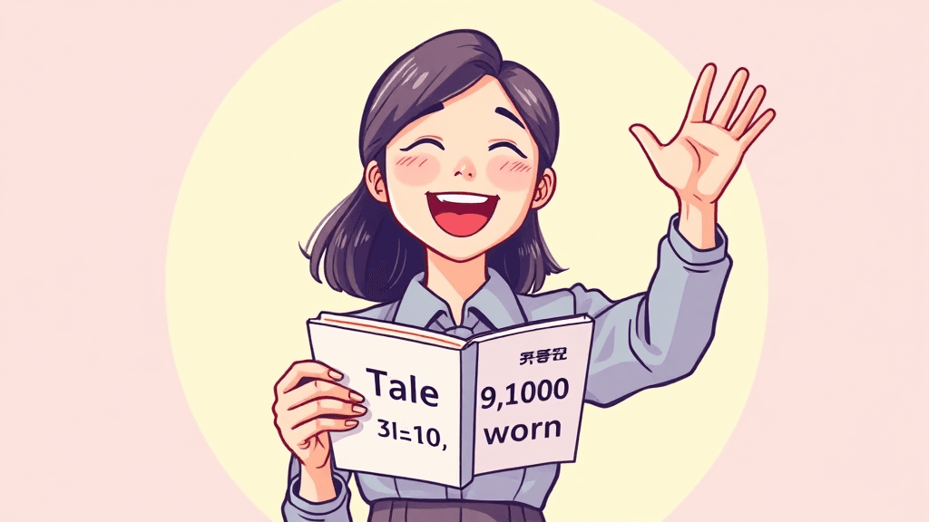 9급 공무원 월급 인상 (illustration 스타일)