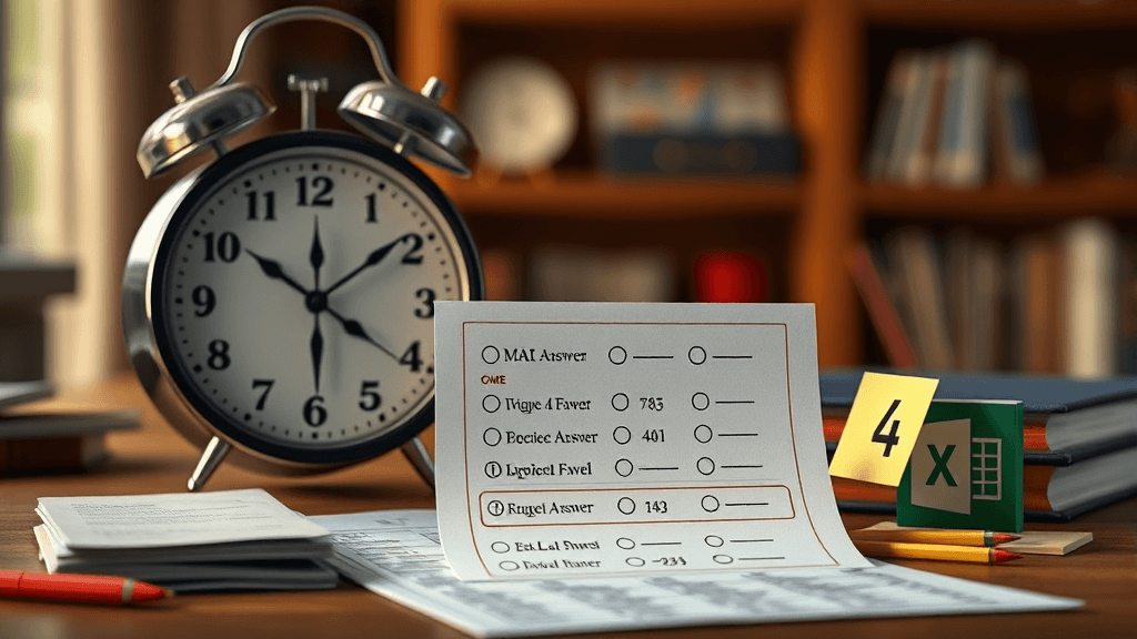 모의고사 활용법 (realistic 스타일)