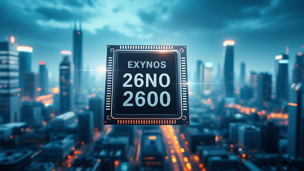 엑시노스 2600 핵심 개요 (realistic 스타일)