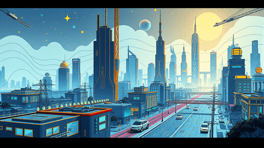 AI 성능 강화 및 NPU 특징 (illustration 스타일)