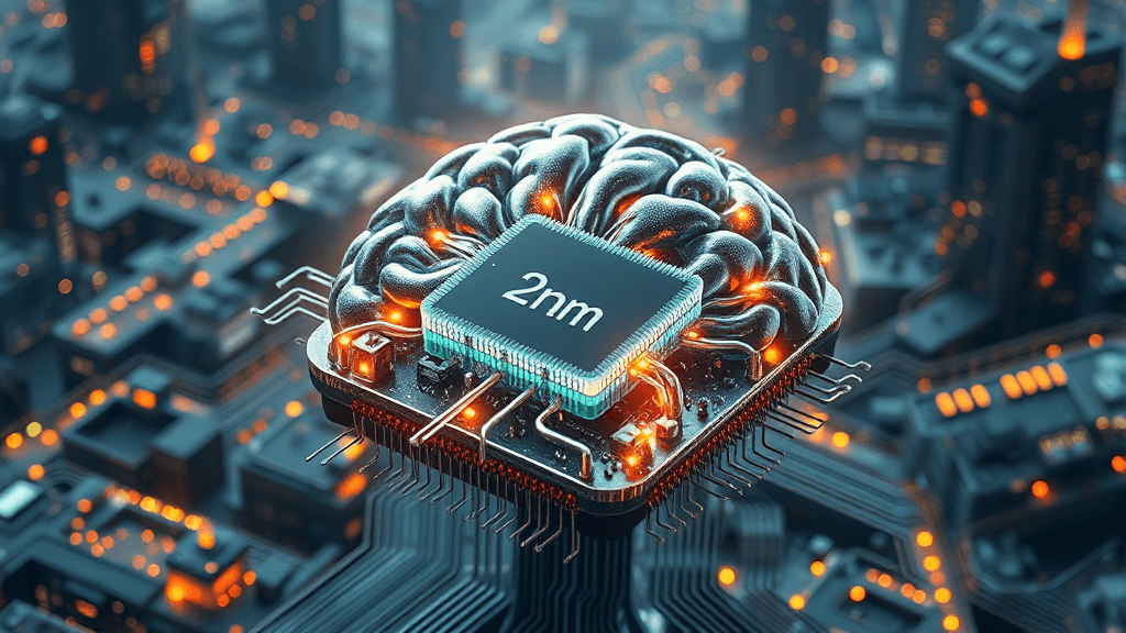 2나노 공정 및 기술적 의미 (realistic 스타일)