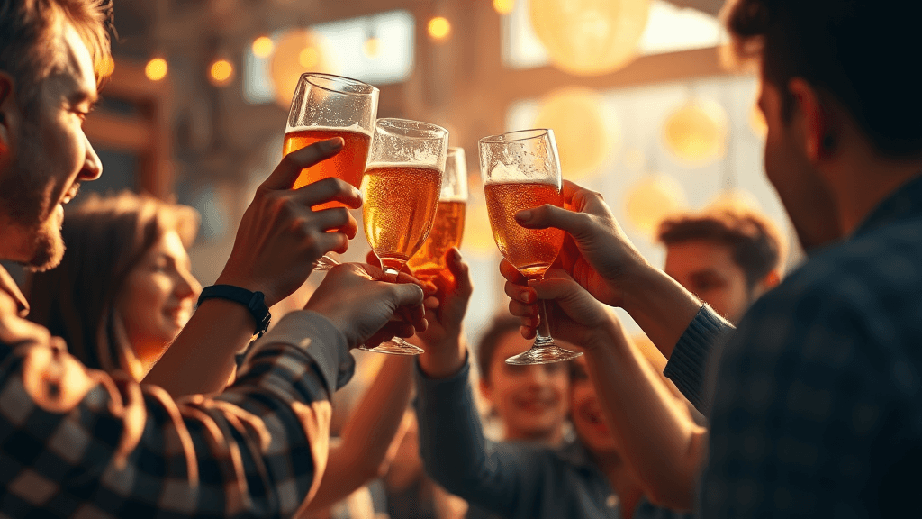 영어 건배사 & 글로벌 문화 (realistic 스타일)