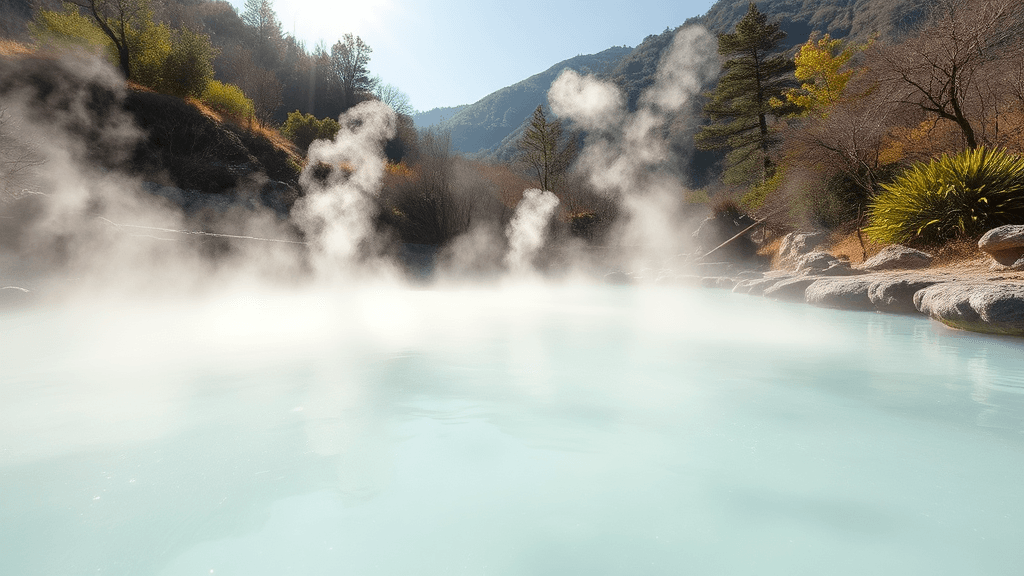 가곡유황온천, 어떤 곳? (realistic 스타일)