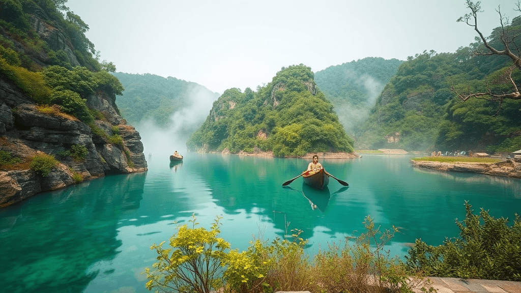 주변 관광 코스 추천 (realistic 스타일)