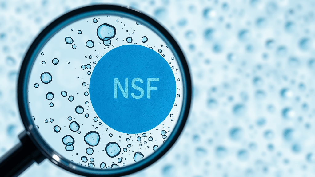 NSF 인증, 왜 확인해야 할까요? (realistic 스타일)