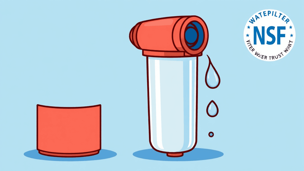 NSF 인증 종류 및 특징 (cartoon 스타일)