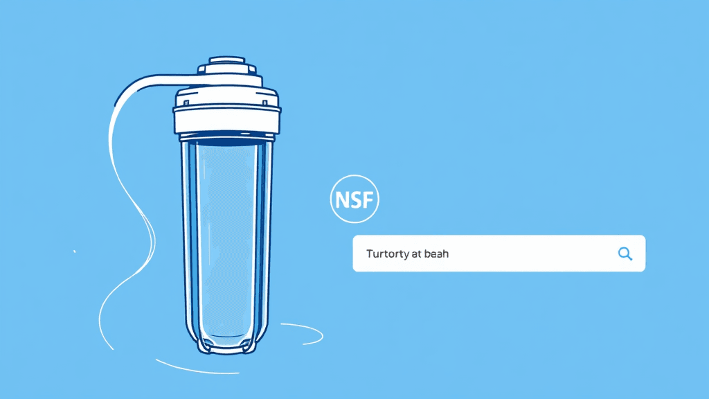 NSF 인증 확인 방법 (illustration 스타일)