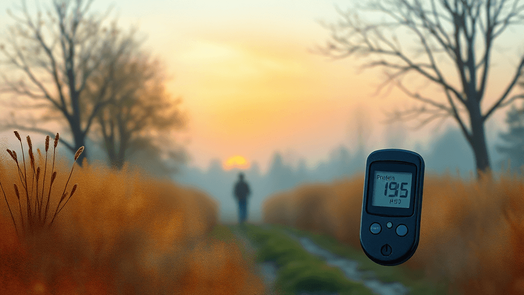 공복혈당과 식후혈당 유지 방법 (watercolor 스타일)