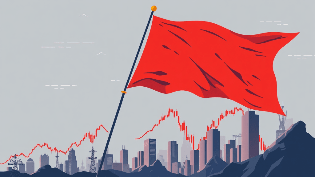 상장폐지 위기 기업, 어디? (illustration 스타일)