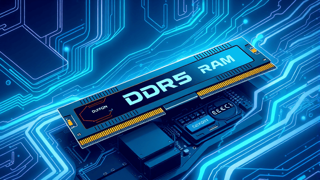 DDR4 vs DDR5: 주요 차이점 비교 (illustration 스타일)
